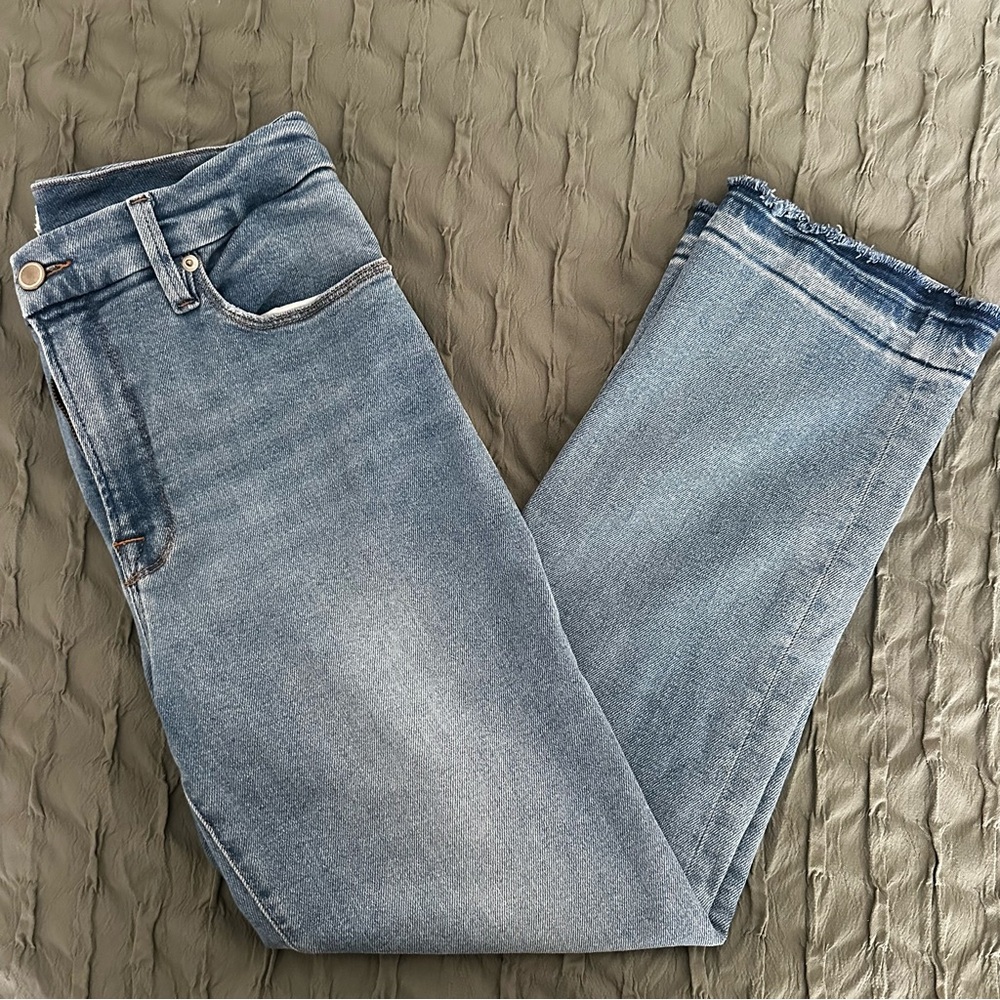 Good American Good Legs Straight Denim Size 10/30